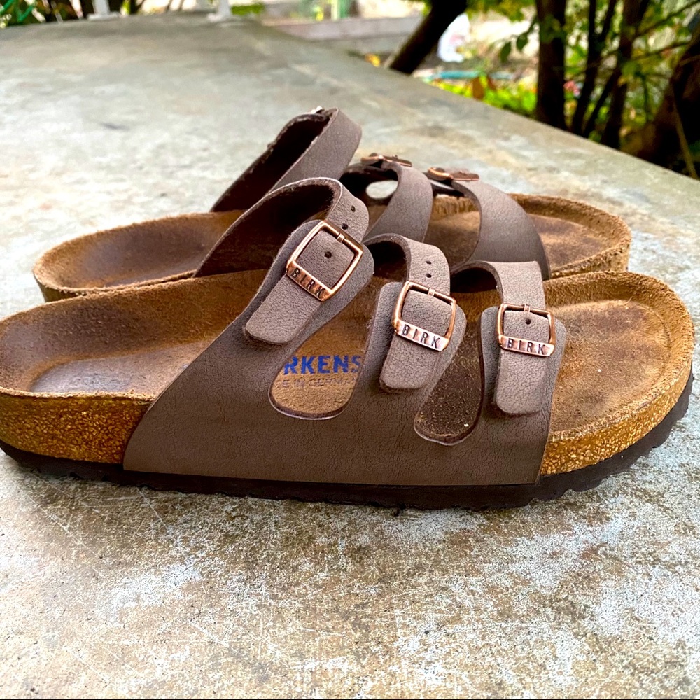Birkenstock Florida Soft Slide Sandal - Mocha